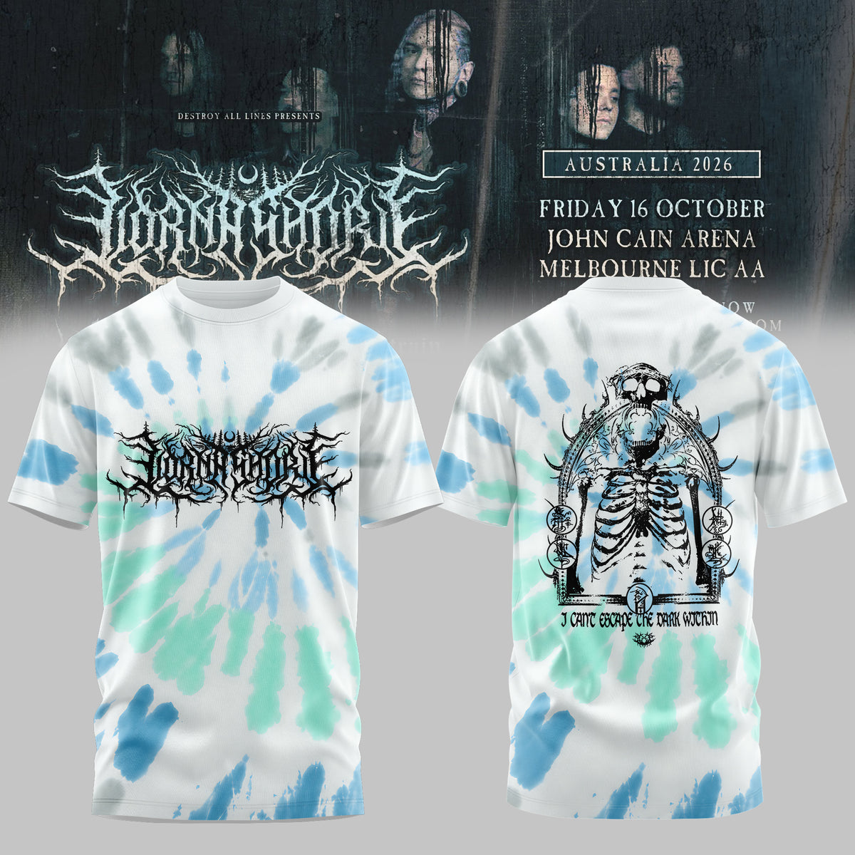 LORNA SHORE – AUSTRALIA & NEW ZEALAND TOUR 2026 Limited T-Shirt