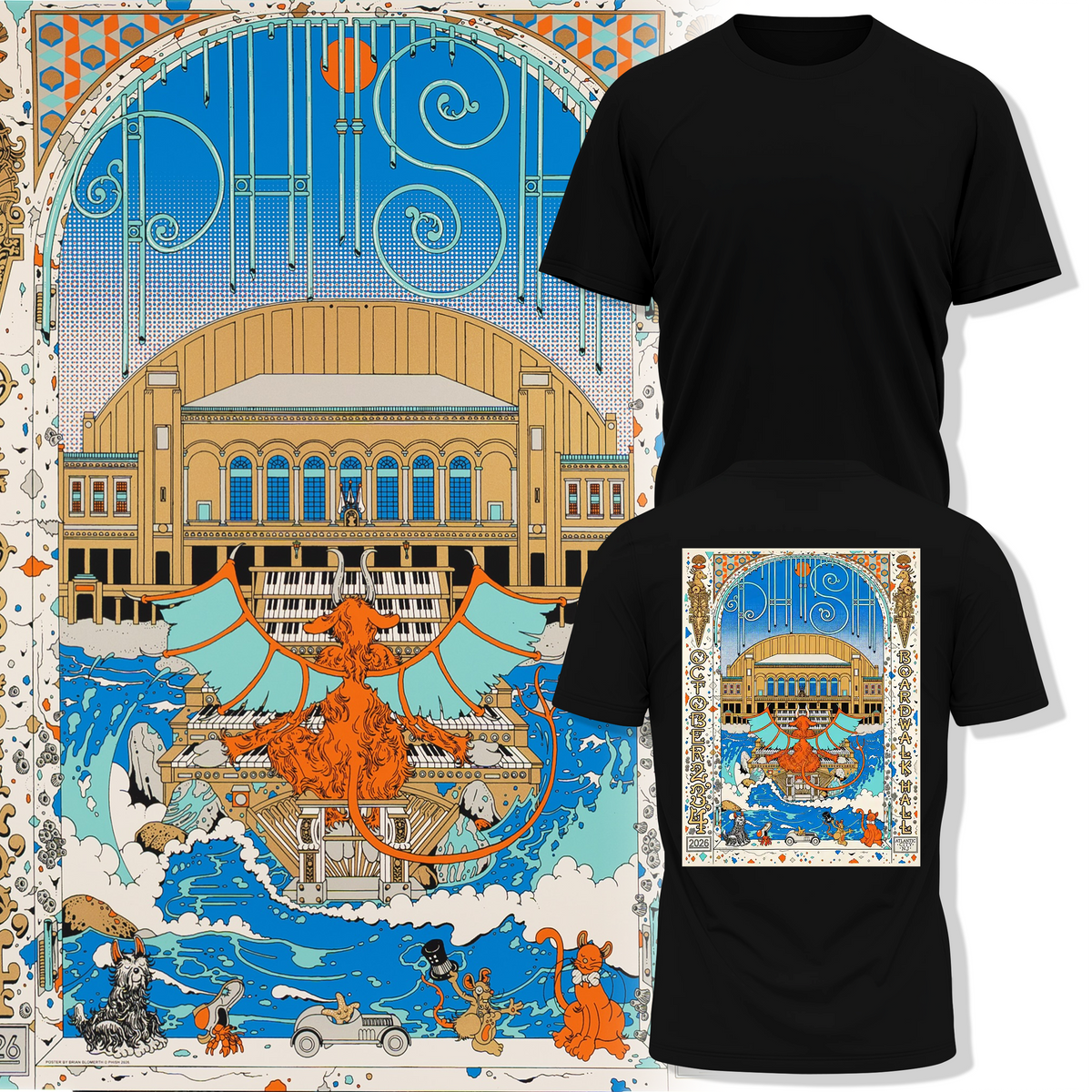 Phish Fall Tour 2026, Atlantic City T-shirt