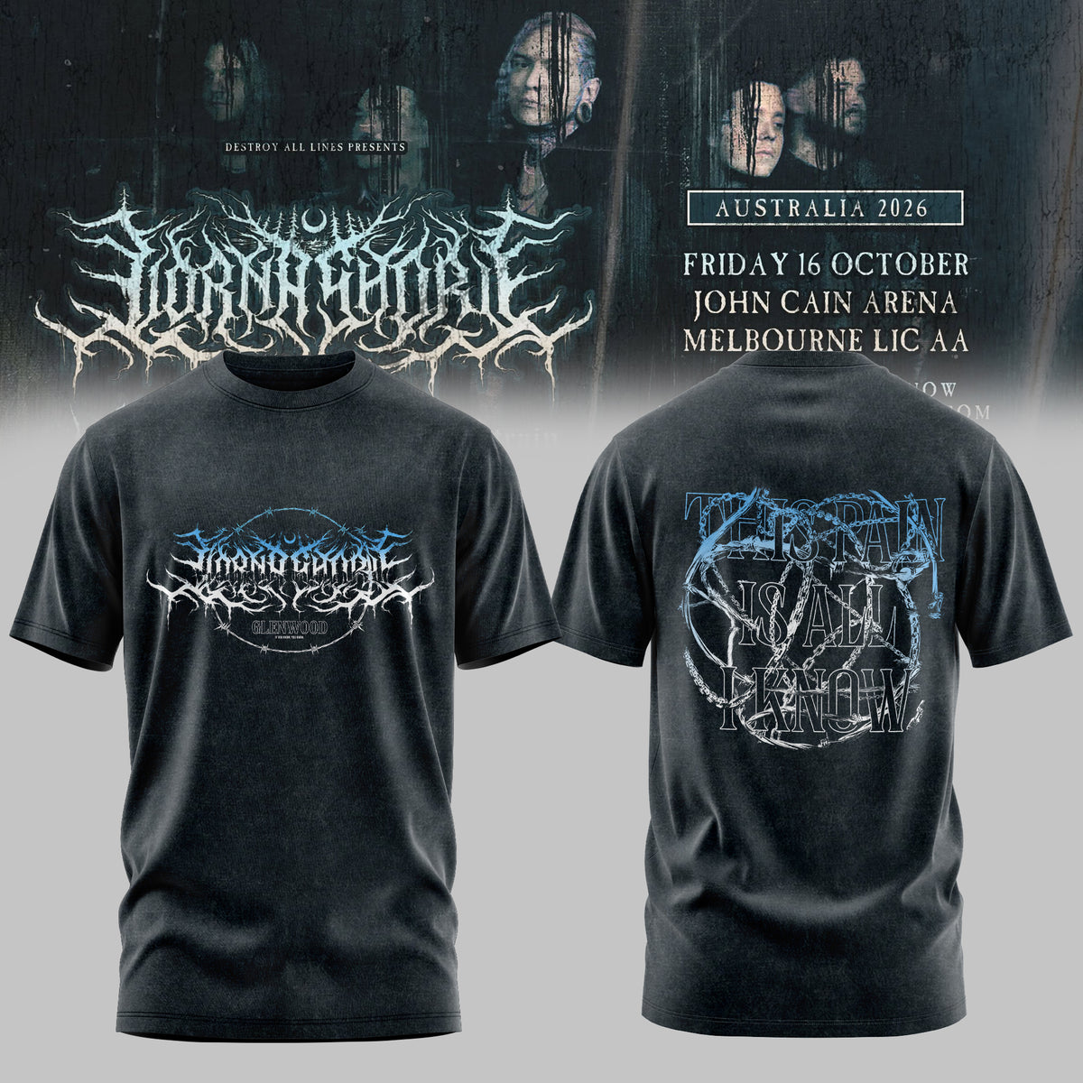 LORNA SHORE – AUSTRALIA & NEW ZEALAND TOUR 2026 Limited T-Shirt