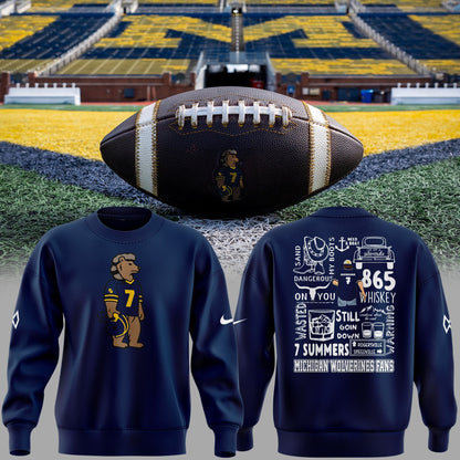 Limited Edition Michigan Wolverines Football x Morgan Wallen Sweatshirt