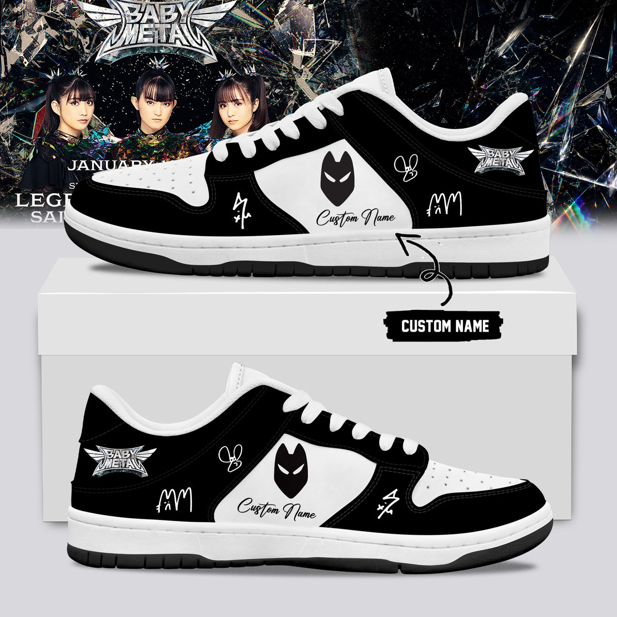 BABYMETAL WORLD TOUR signed Shoes 13