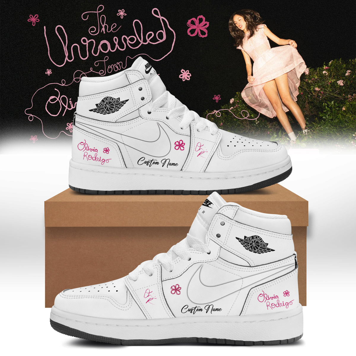 Olivia Rodrigo The Unraveled Tour signed Shoes 1
