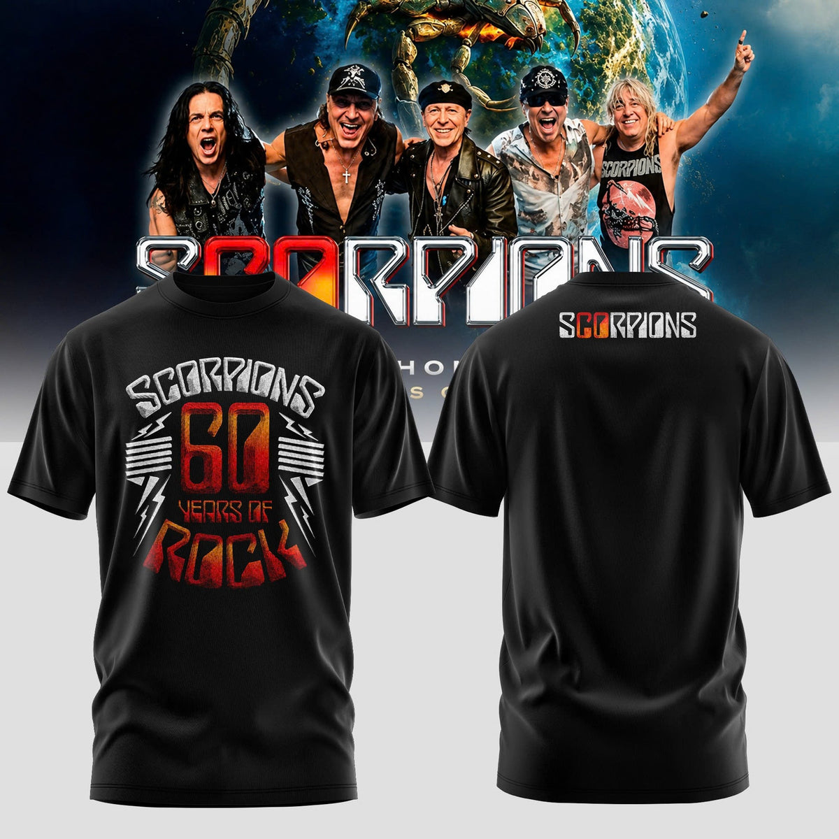 SCORPIONS - "Coming Home" 2026 World Tour Limited T-Shirt