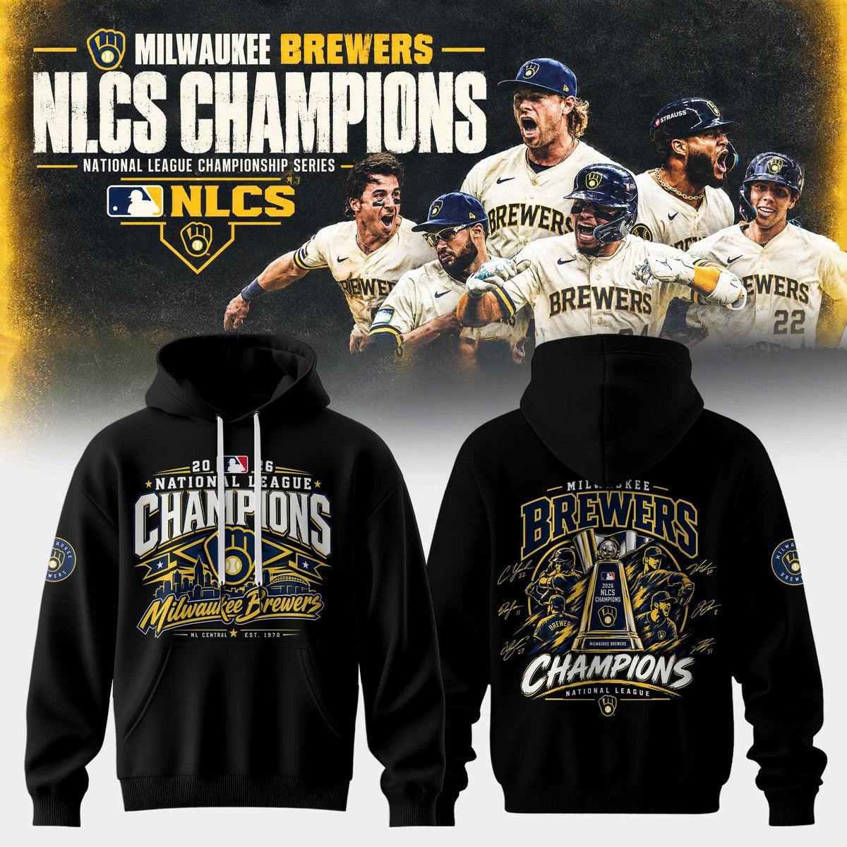 Milwaukee Brewers NLCS Champions 2026 Limited Edition Hoodie