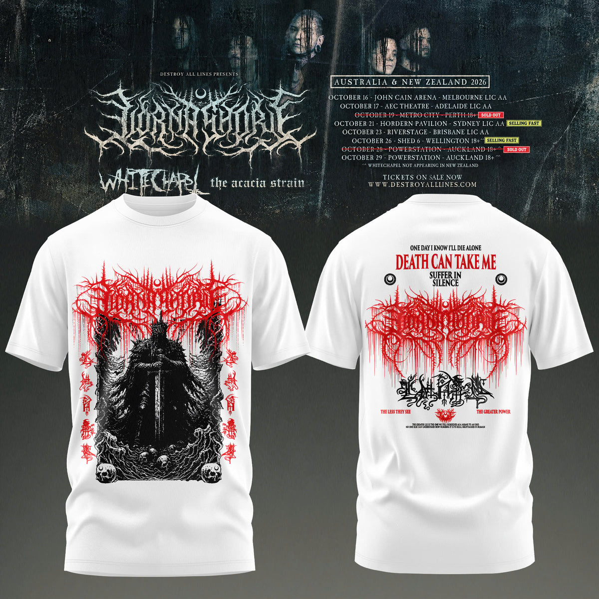_LORNA SHORE – AUSTRALIA & NEW ZEALAND TOUR 2026 Limited T-Shirt