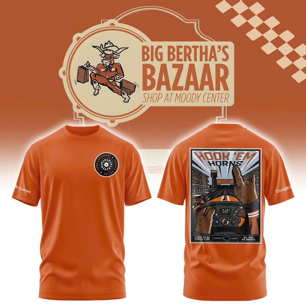 Texas Longhorns x McLauren Outerstuff Finish Line Tshirt