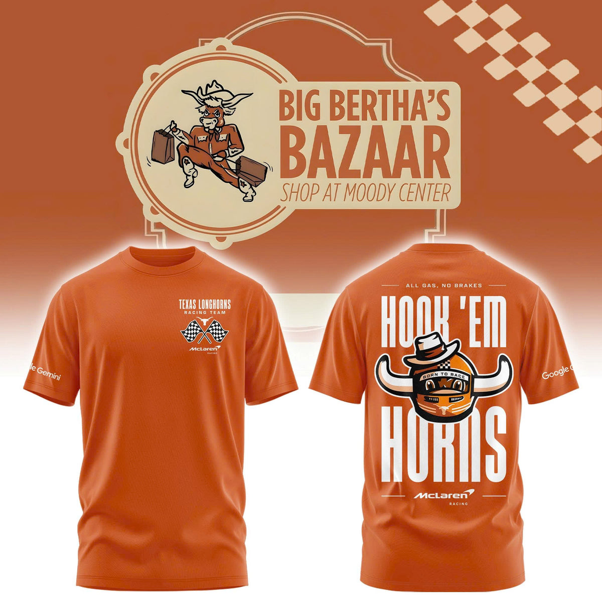 Texas Longhorns x McLaren Hook ’em Horns Tshirt