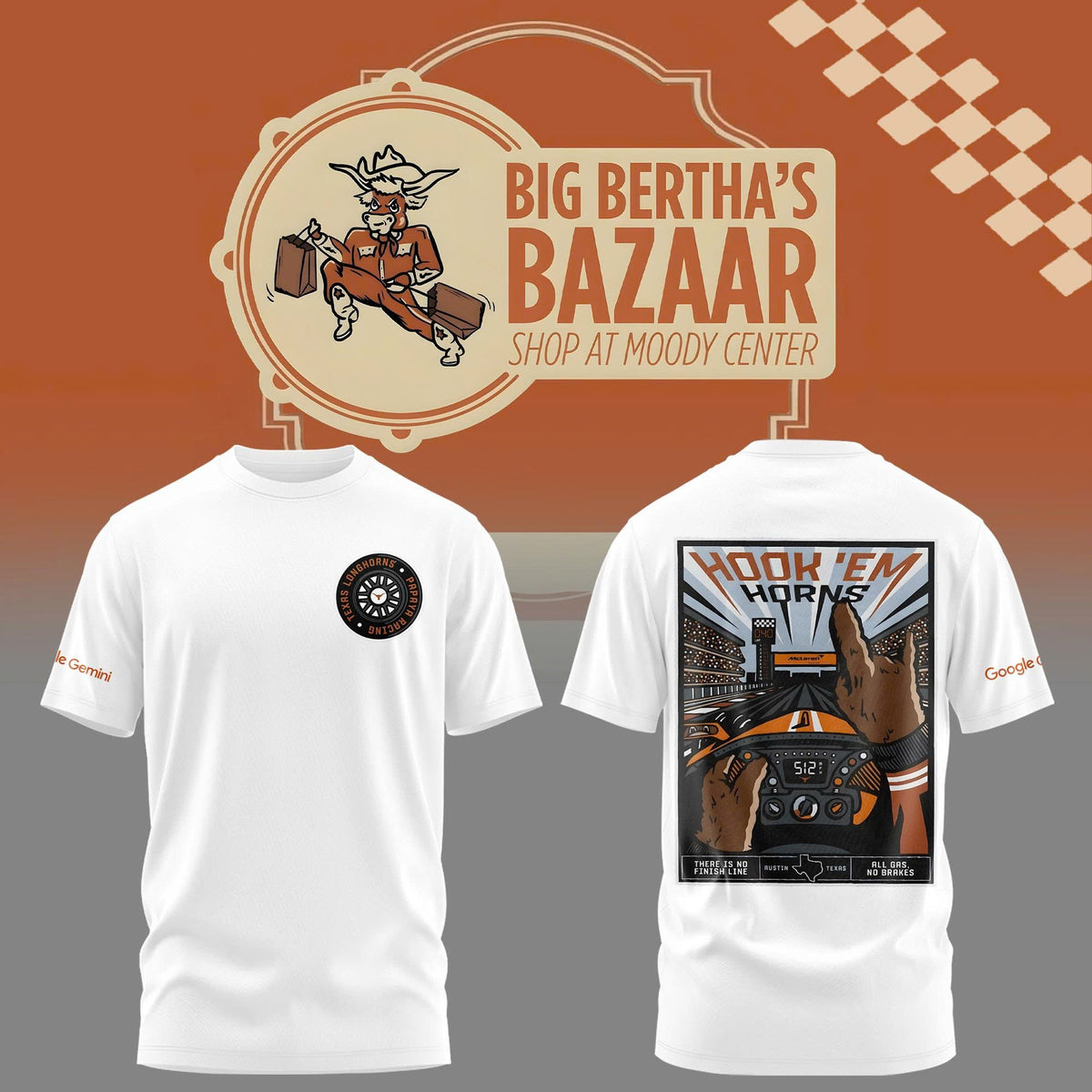 Texas Longhorns x McLauren Outerstuff Finish Line Tshirt