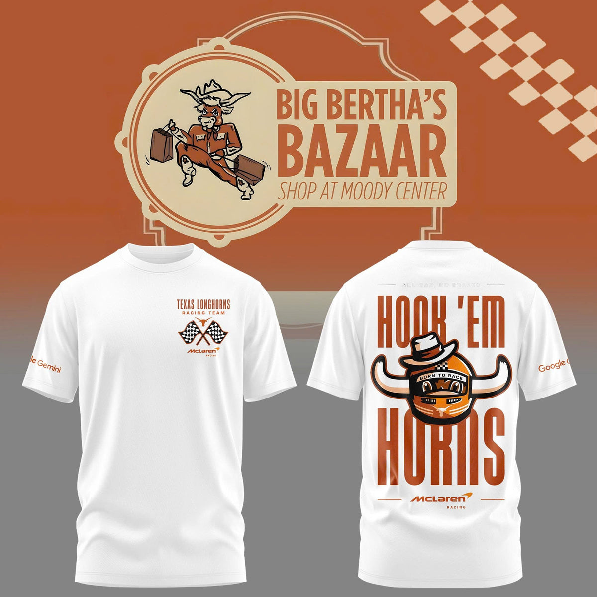 Texas Longhorns x McLaren Hook ’em Horns Tshirt