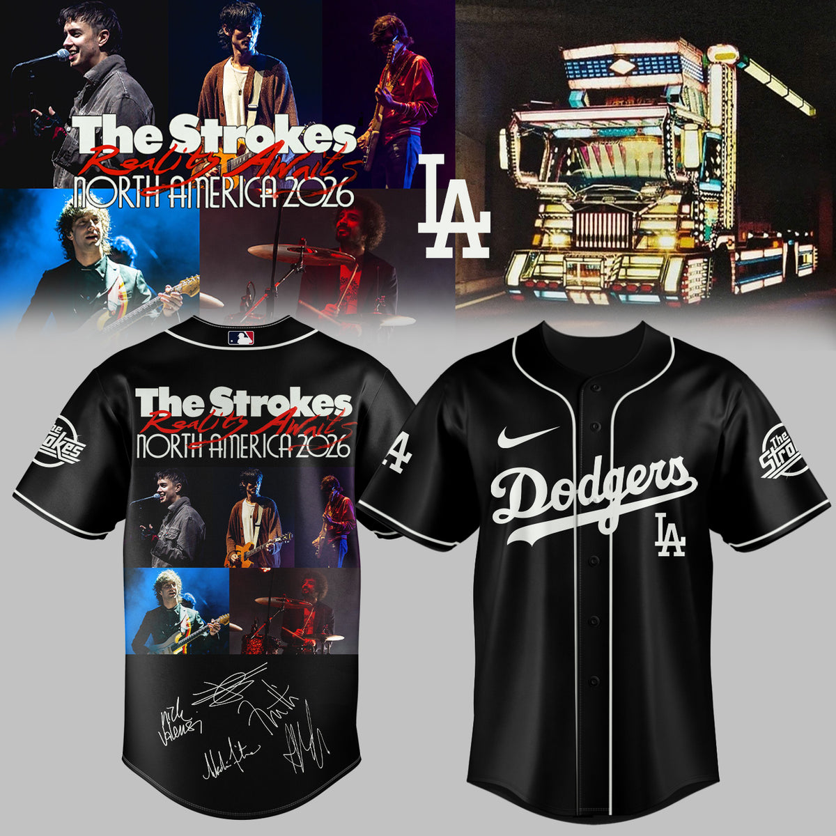 ,,MLB X The Strokes ”Reality Awaits North America 2026” Limited Edition Signature – Jersey 2