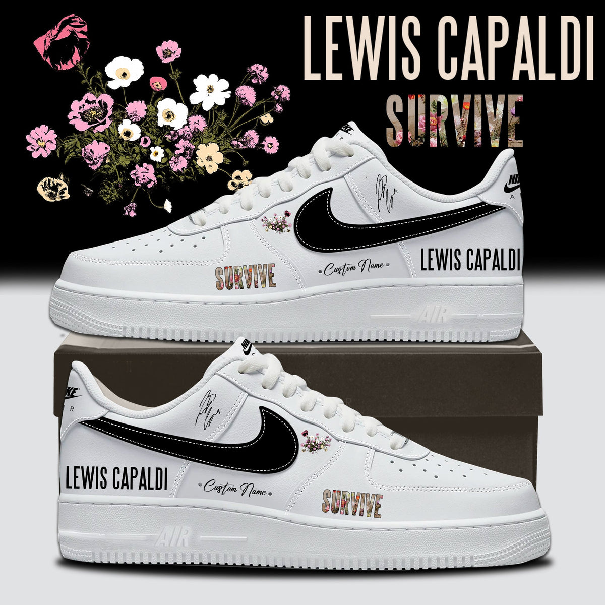 .Lewis Capaldi Tour 2026 – AF1 Shoes