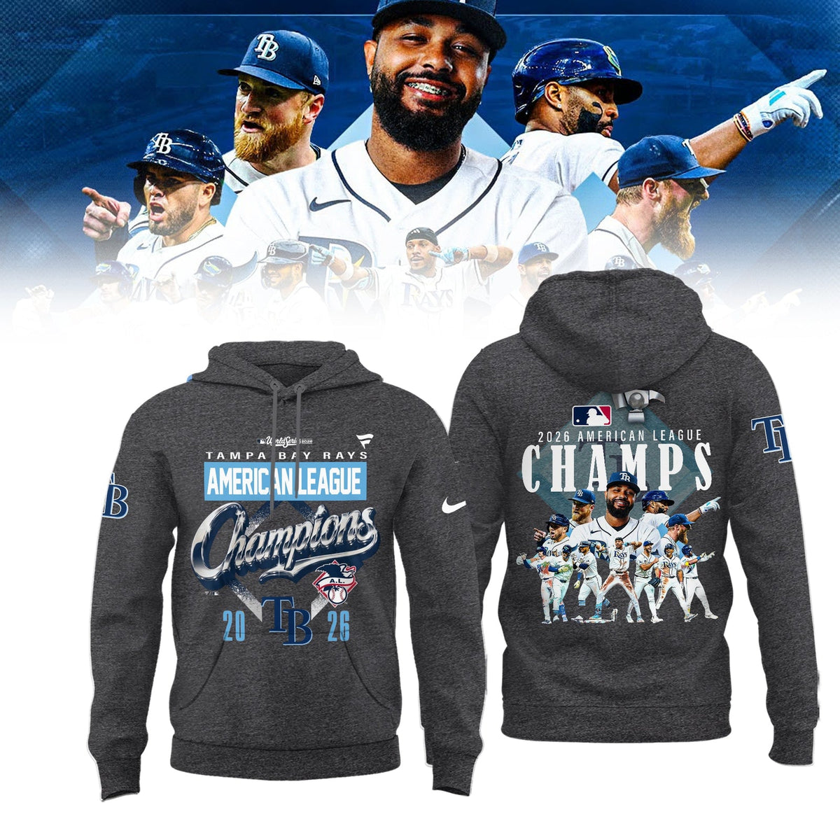 Limited Edition Rays 2026 ALCS Champs Hoodie