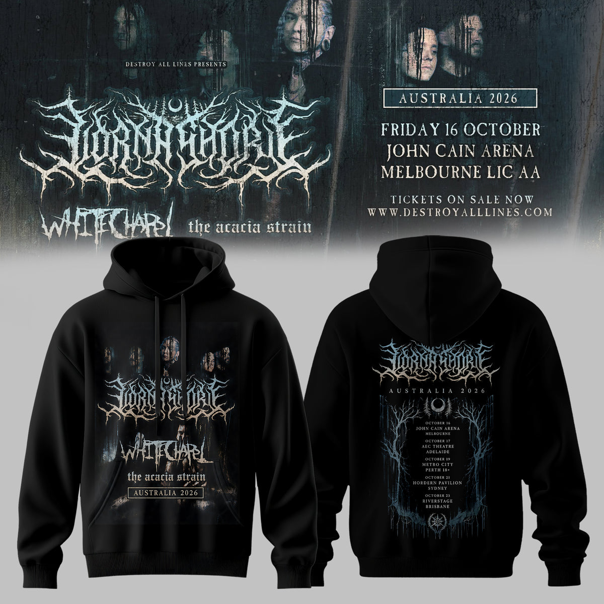 LORNA SHORE – AUSTRALIA & NEW ZEALAND TOUR 2026 Limited Hoodie