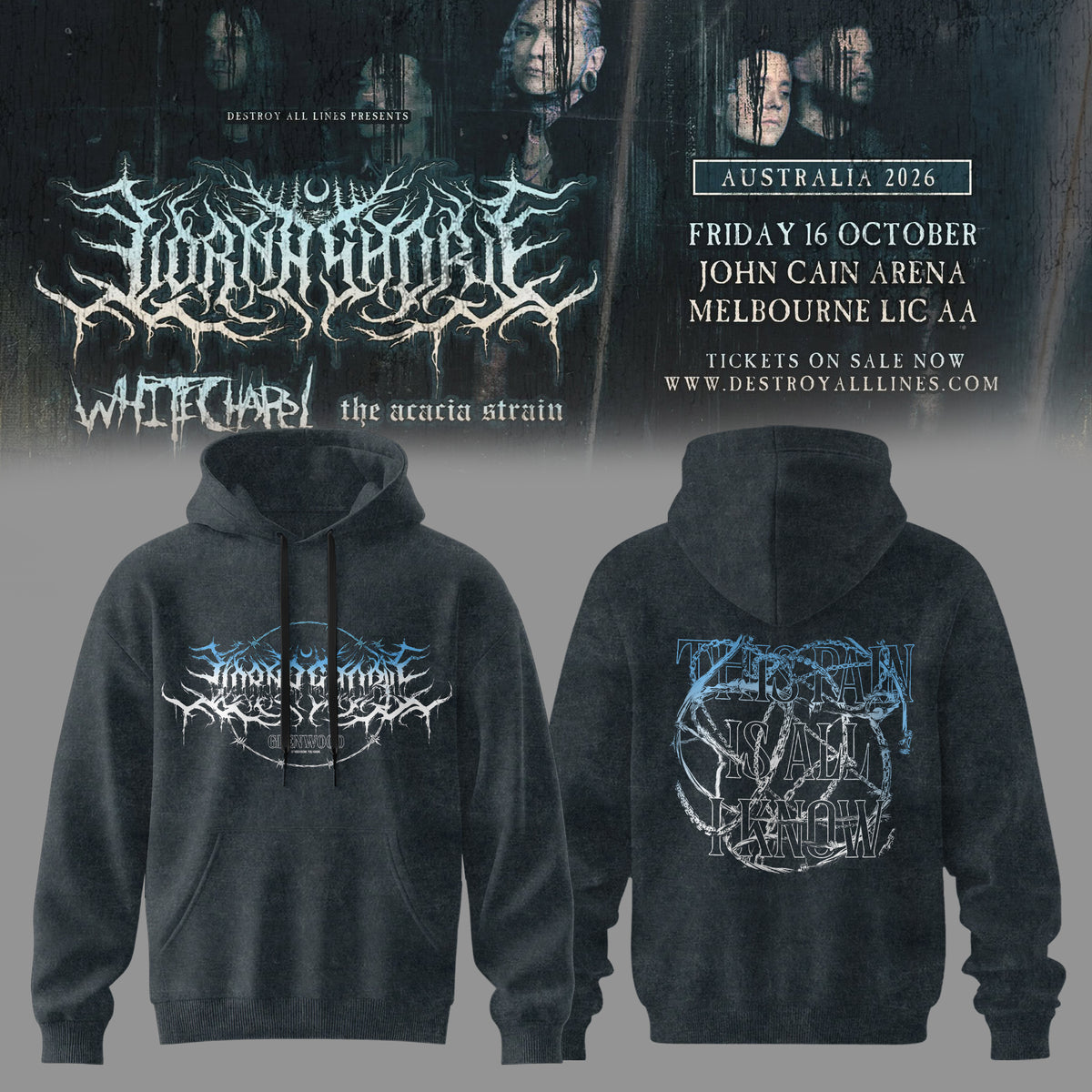 LORNA SHORE – AUSTRALIA & NEW ZEALAND TOUR 2026 Limited Hoodie