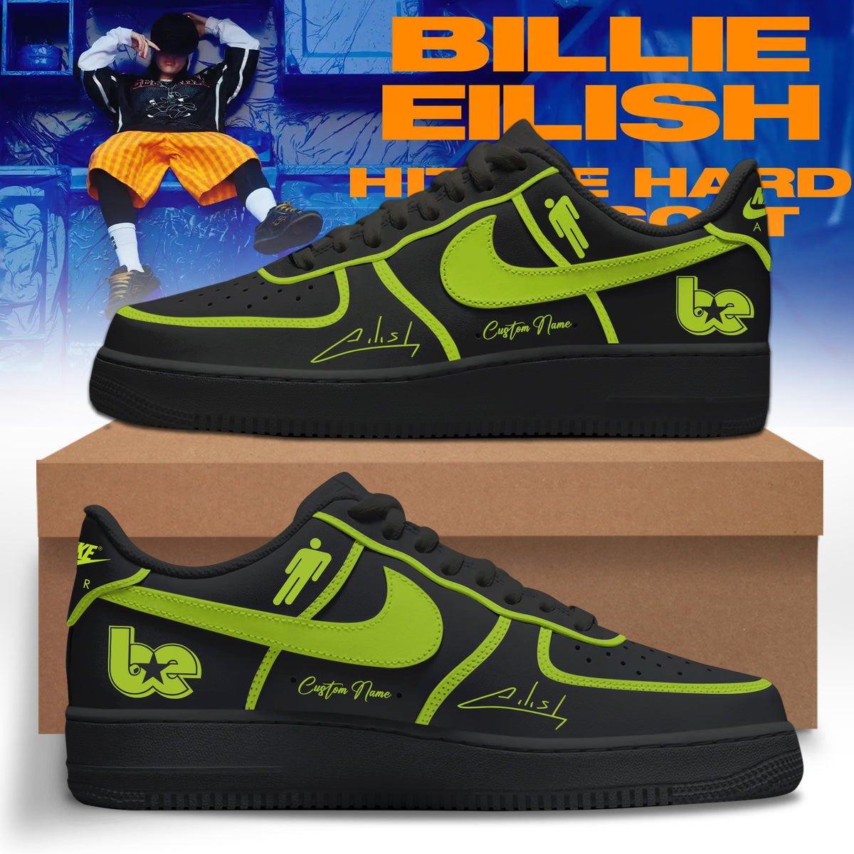.Billie Eilish Hit Me Hard and Soft: The Tour Shoes 9