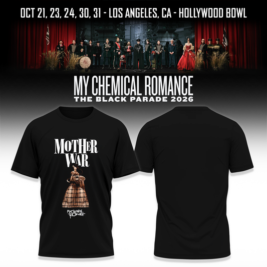 MCR, The Black Parade 2026, Los Angeles CA T-shirt 2