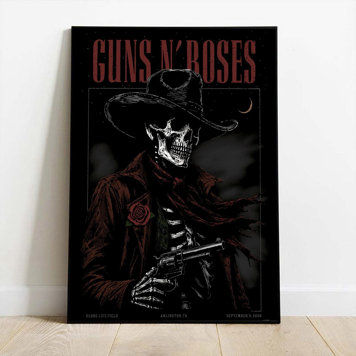 GN’R x Texas Rangers Globe Life Field 2026 Tour Poster