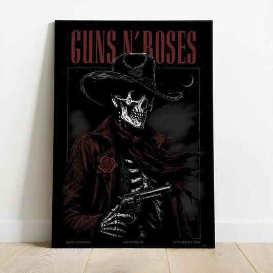 GN’R x Texas Rangers Globe Life Field 2026 Tour Poster