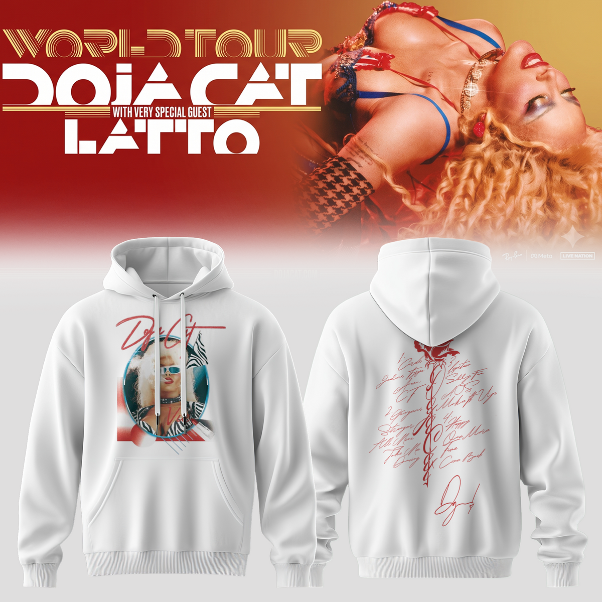 ,Doja Cat “Tour Ma Vie 2026” Limited Edition Signature – Hoodie