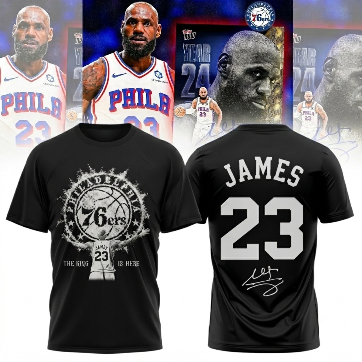 .,LeBron James Philadelphia 76ers Limited Edition Signature – Shirt