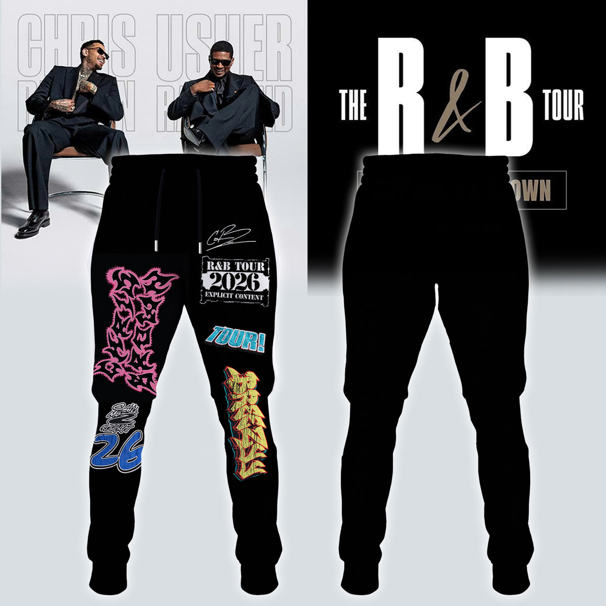 Official Chris Brown R&B Tour Signed Jersey