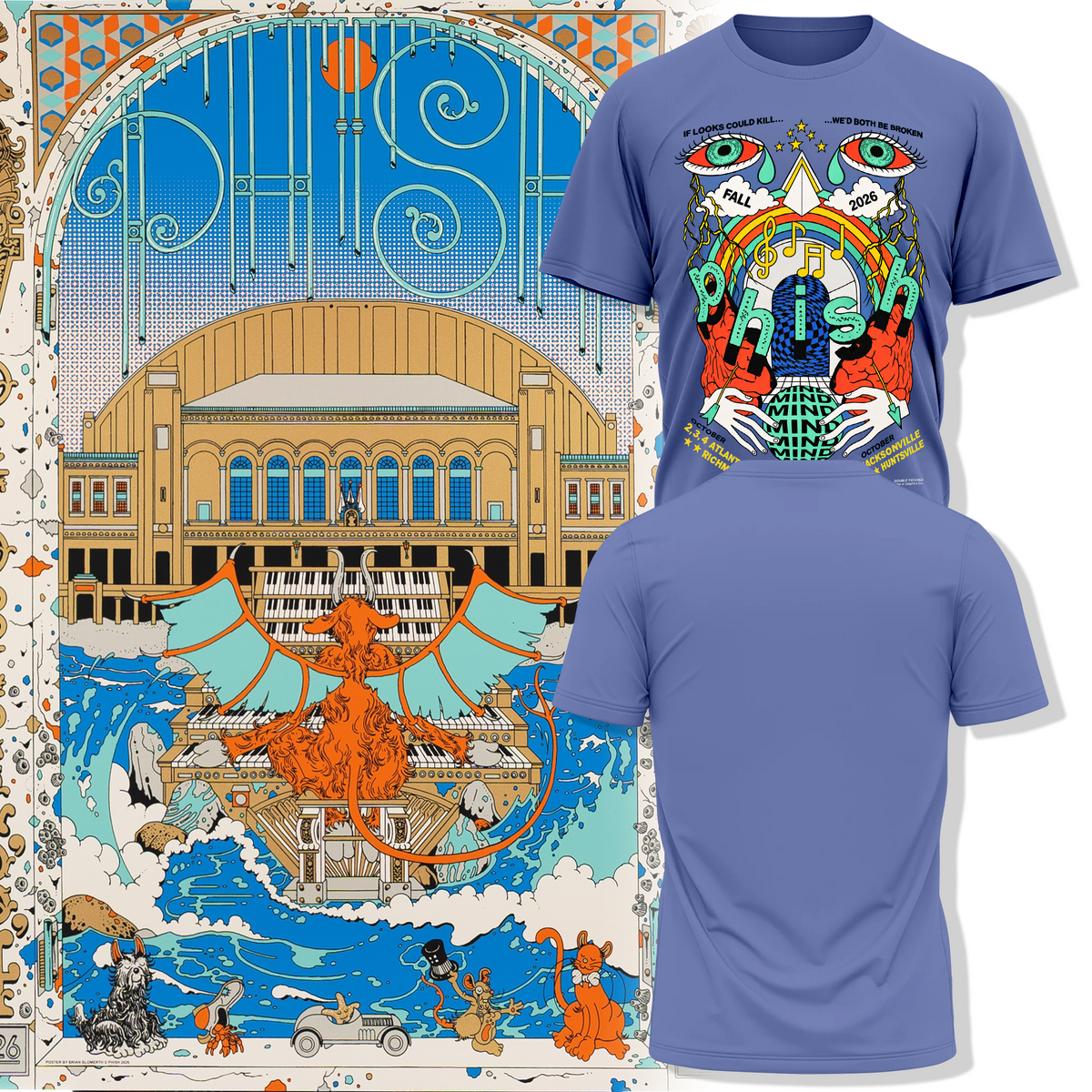 Phish Fall Tour 2026, Atlantic City T-shirt