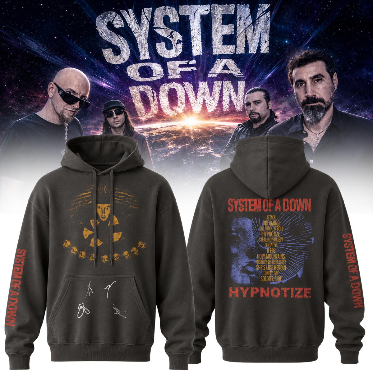 _System of a Down “Europe / UK Stadium Tour 2026” Signature Limited Edition – Hoodie