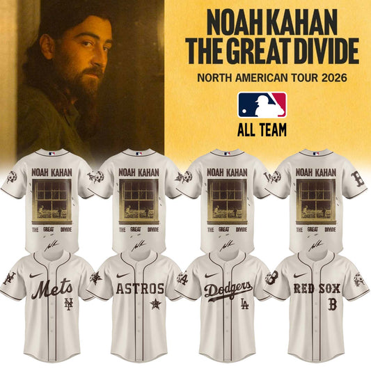 ,,MLB All Team X Noah Kahan “The Great Divide: The Last Of The Bugs” Album 2026 Limited Edition Signature – Jersey (Copy)