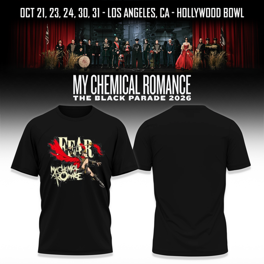 MCR, The Black Parade 2026, Los Angeles CA T-shirt 4