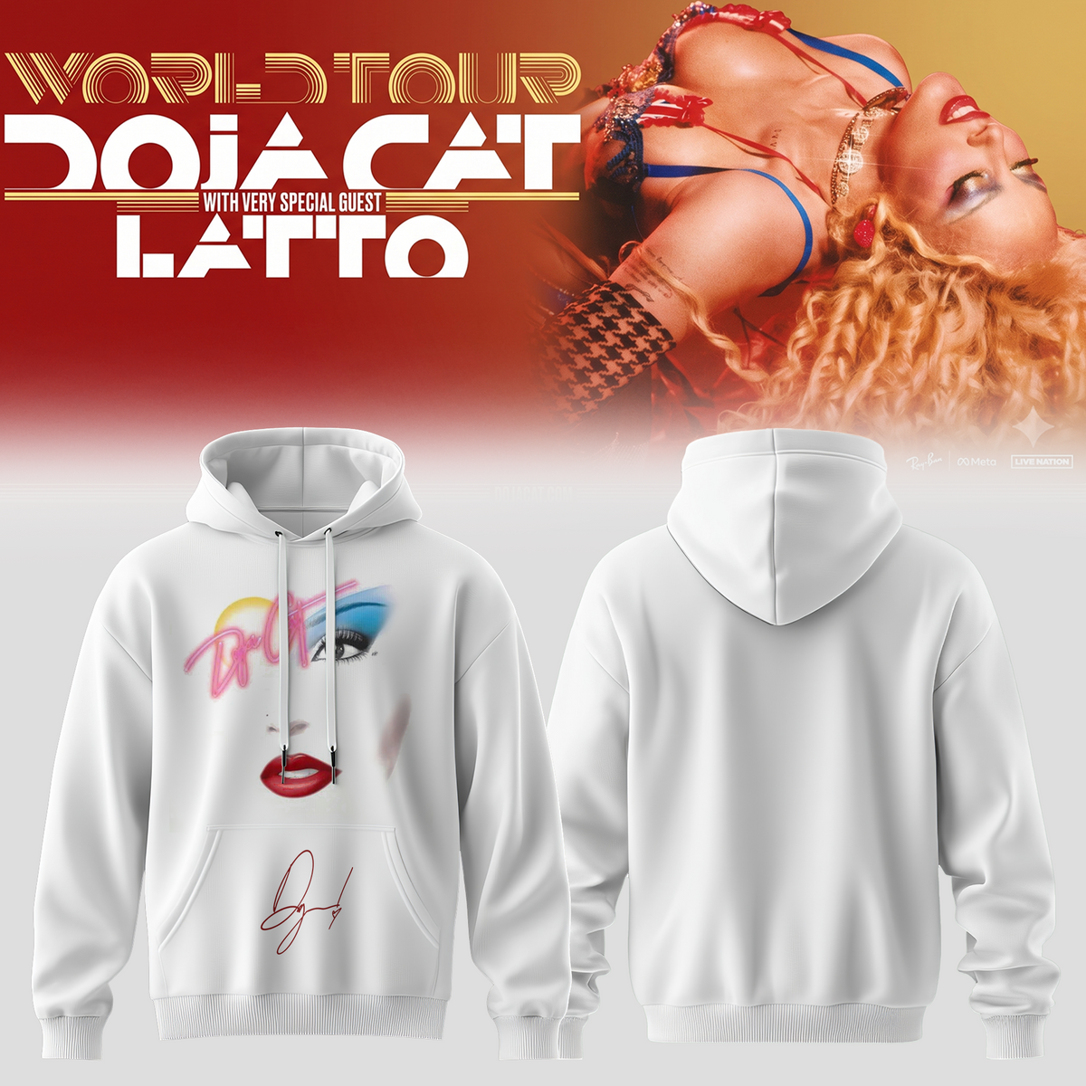 ,Doja Cat “Tour Ma Vie 2026” Limited Edition Signature – Hoodie