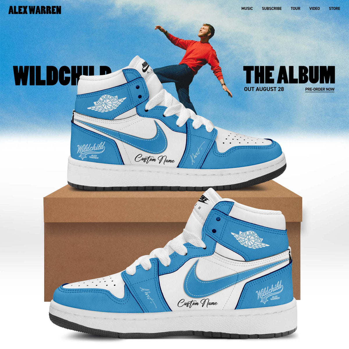,.Alex Warren’s “Little Orphan Alex” Tour Shoes