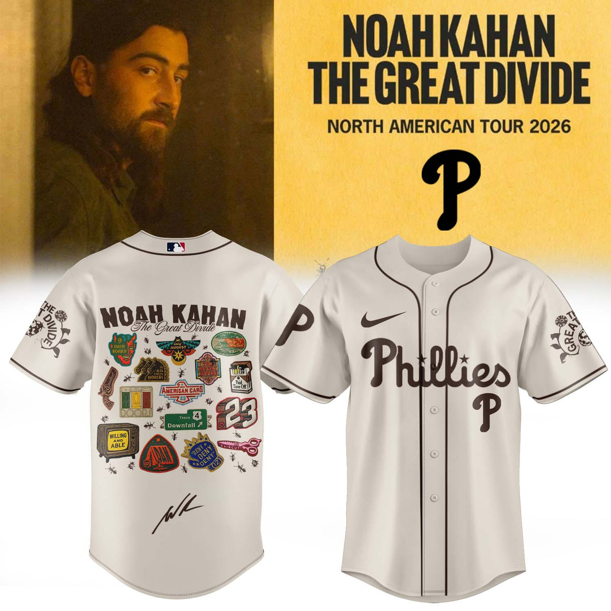 ,,MLB X Noah Kahan The Great Divide Tour Limited Edition Signature – Jersey 2-1