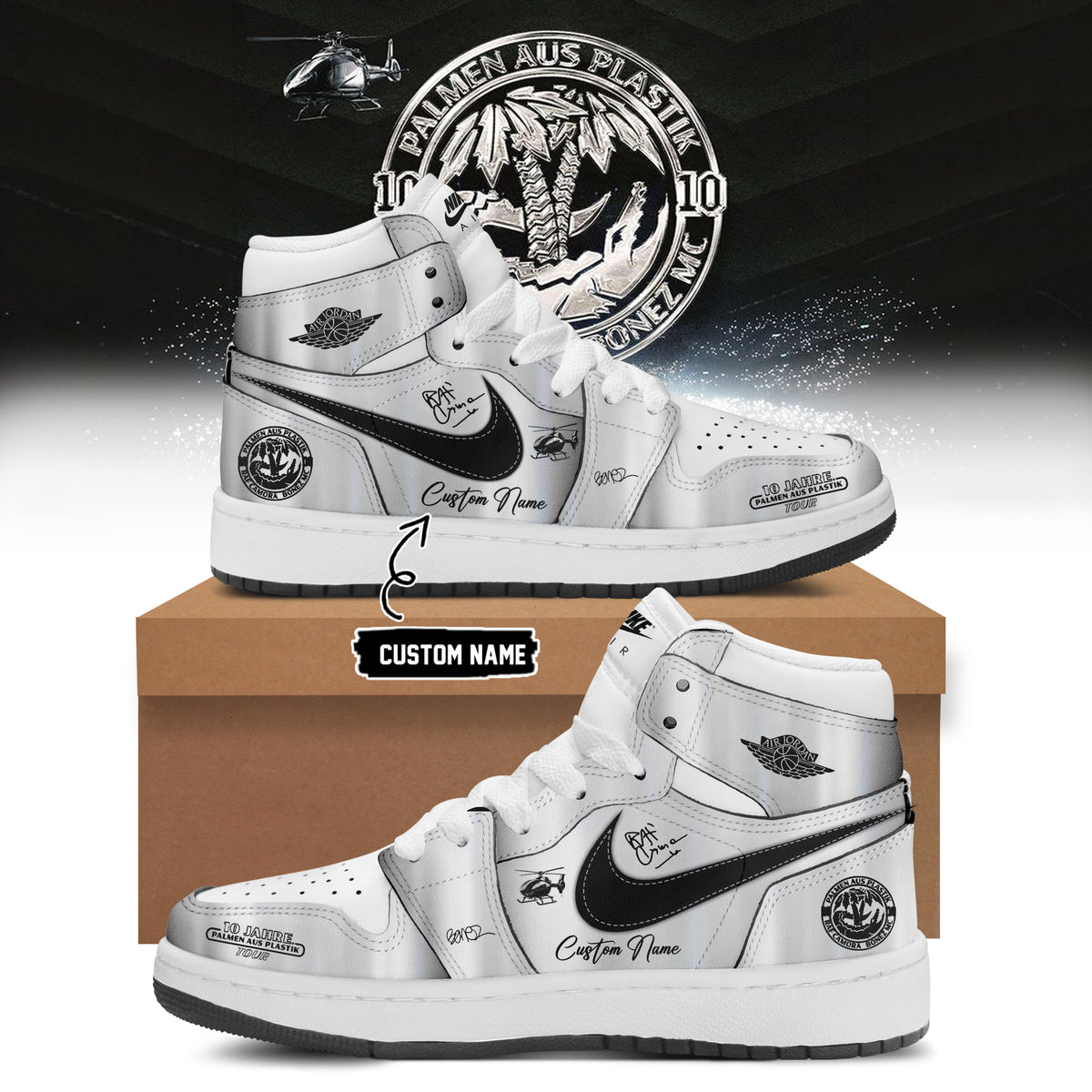 __RAF Camora & Bonez MC “10 Jahre Palmen aus Plastik Tour” . Limited Edition Signature Shoes 3