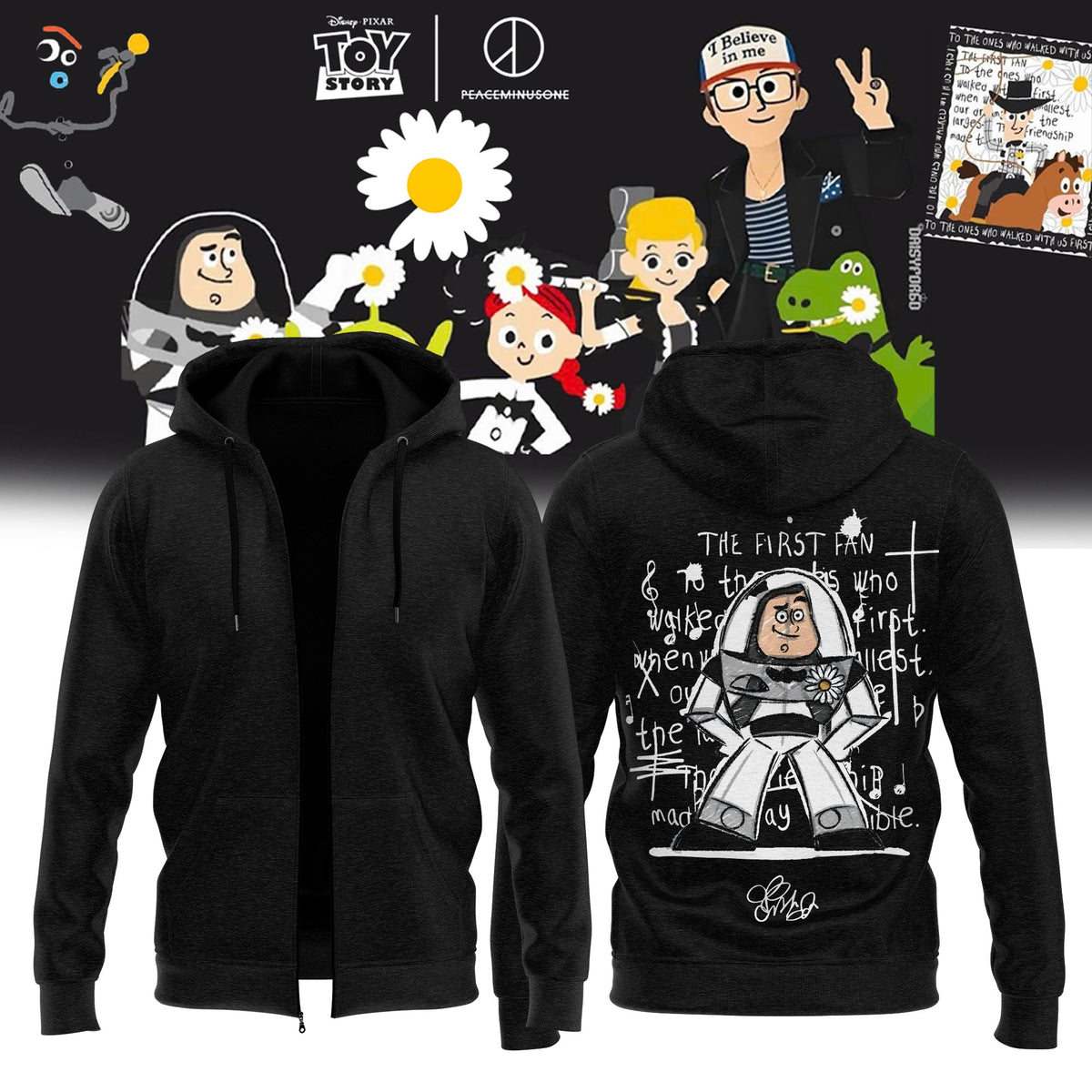 ,.G-Dragon’s PEACEMINUSONE x TOY STORY ZipHoodie