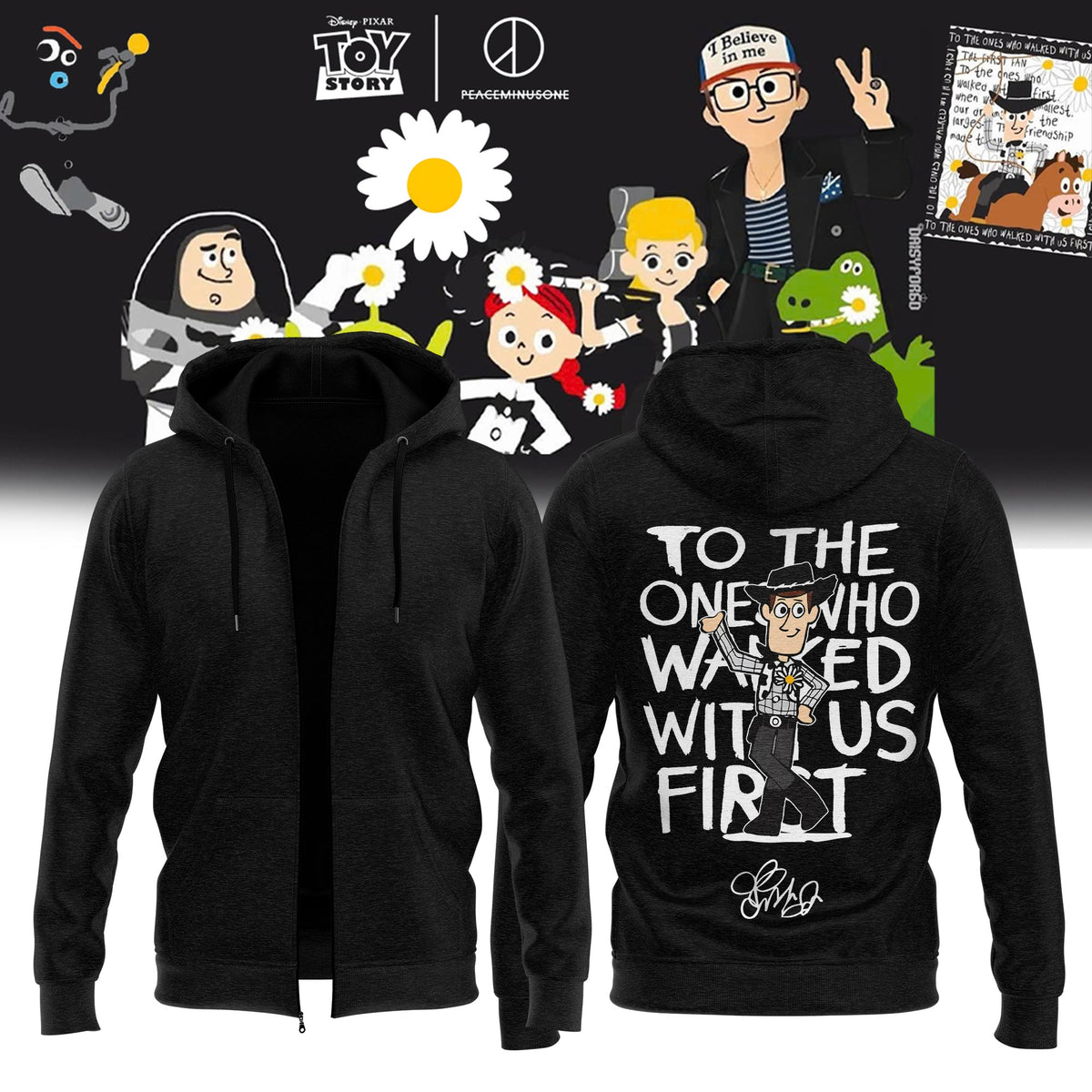 ,.G-Dragon’s PEACEMINUSONE x TOY STORY ZipHoodie