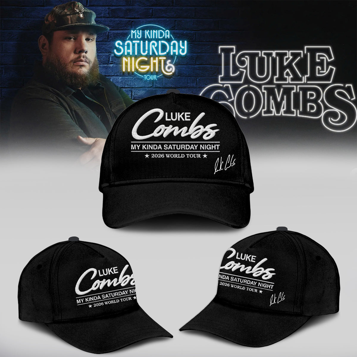 Luke Combs ”My Kinda Saturday Night Tour 2026” Limited Edition Signature – Jersey