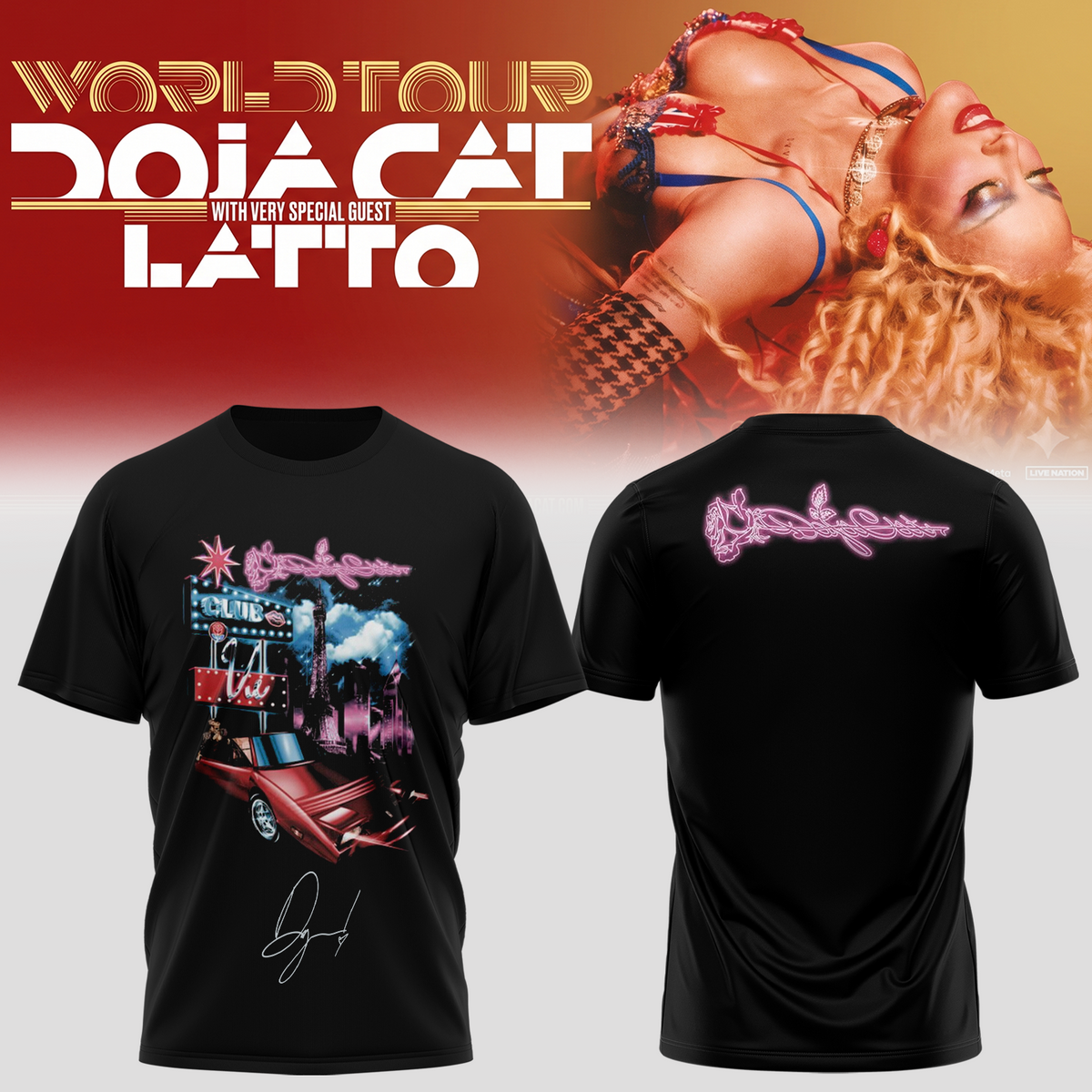 Doja Cat “Tour Ma Vie 2026” Limited Edition Signature – Tshirt