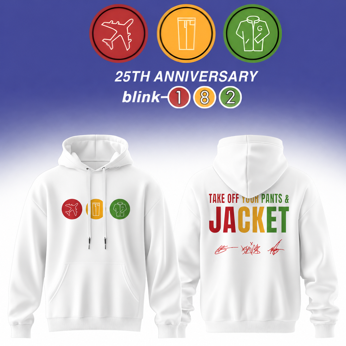Blink-182 25th Anniversary Signature Collection – Limited Edition Hoodie