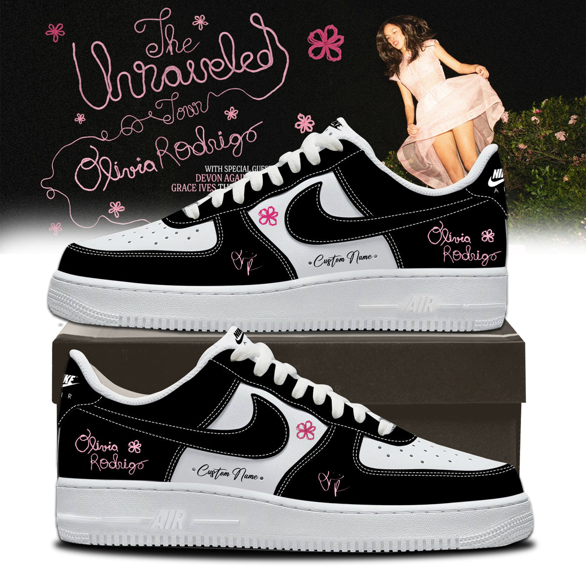 Olivia Rodrigo The Unraveled Tour signed Shoes 1
