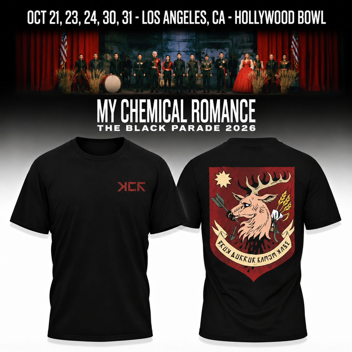 MCR, The Black Parade 2026, Los Angeles CA T-shirt 16
