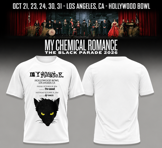 MCR, The Black Parade 2026, Los Angeles CA T-shirt 8