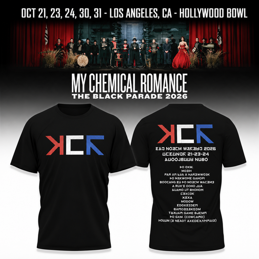 MCR, The Black Parade 2026, Los Angeles CA T-shirt 12