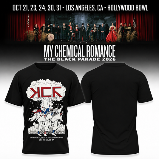 MCR, The Black Parade 2026, Los Angeles CA T-shirt 9
