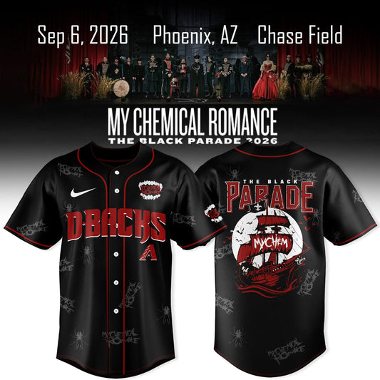 My Chemical Romance x D-backs The Black Parade 2026 Jersey
