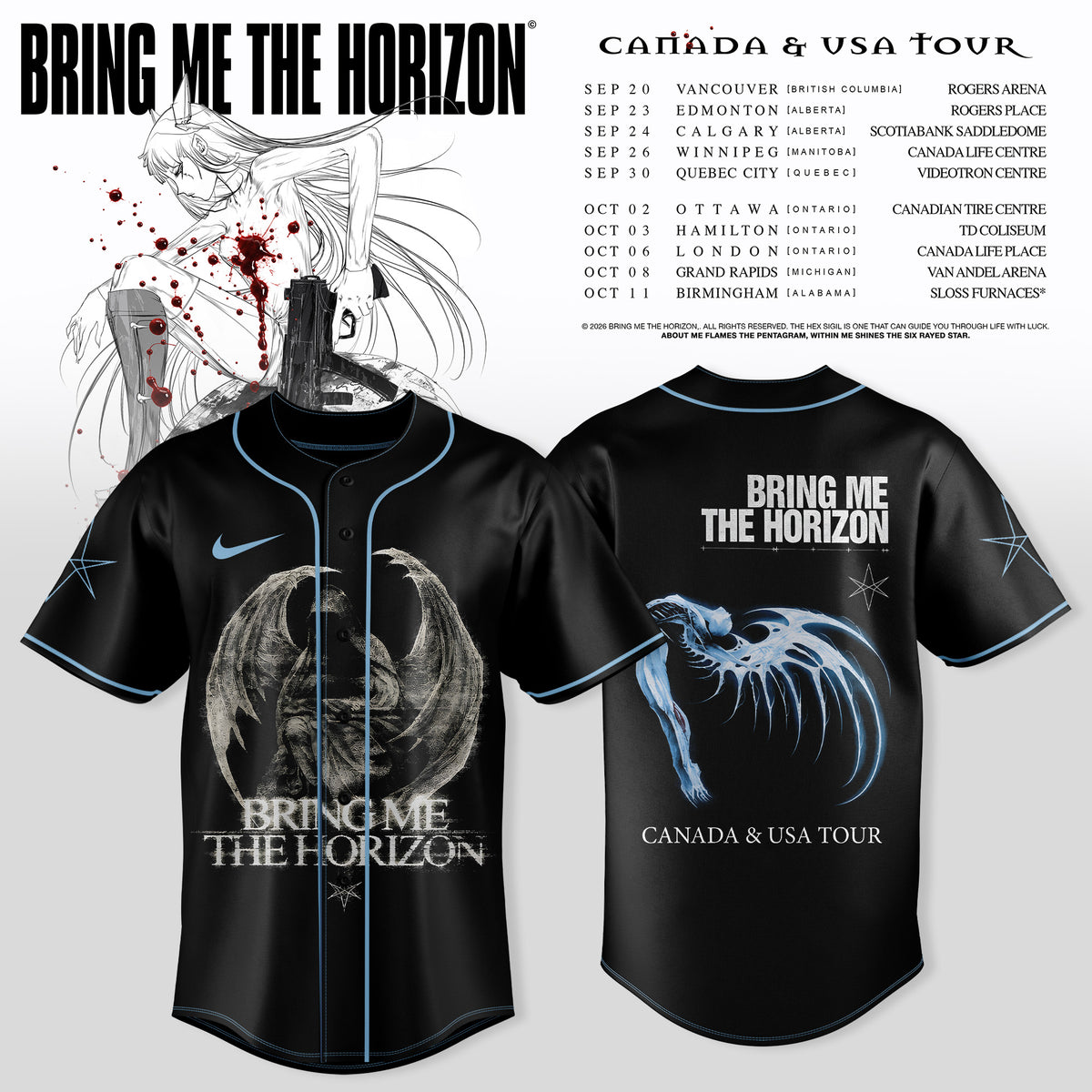 _BRING ME THE HORIZON — CANADA & USA TOUR JERSEY