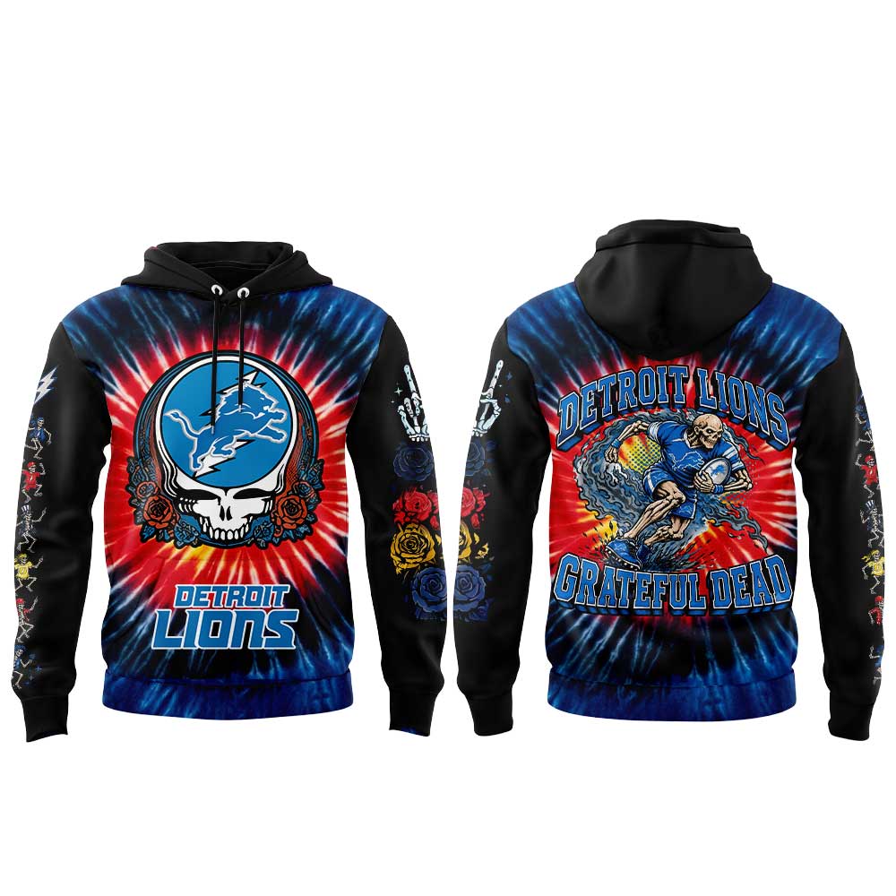 . D Lions Grateful Dead Skeletons Hoodie