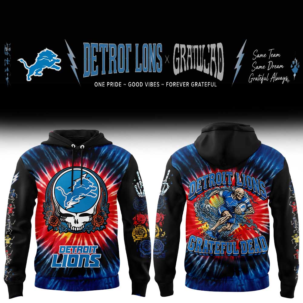 . D Lions Grateful Dead Skeletons Hoodie