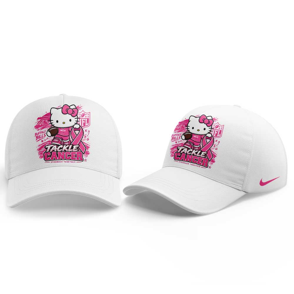. B Bills Breast Cancer Awareness-Hello Kitty Tackle Cancer Together Hoodie