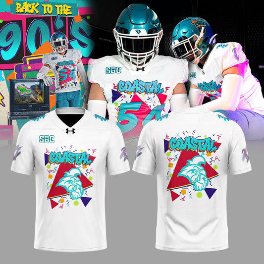 . COASTAL CAROLINA GOES BACK TO THE '90s Football Jersey