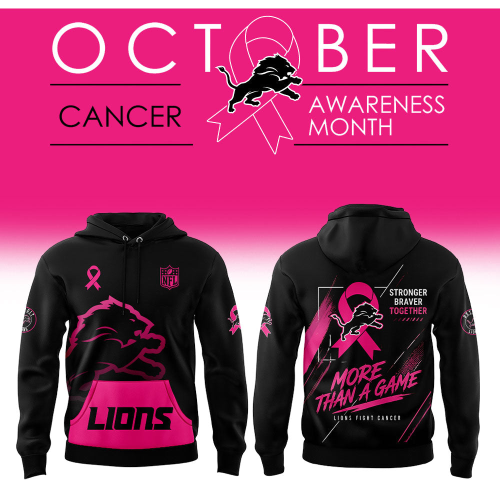 . D Lions CANCER AWARENESS MONTH OCTOBER 2026 Hoodie